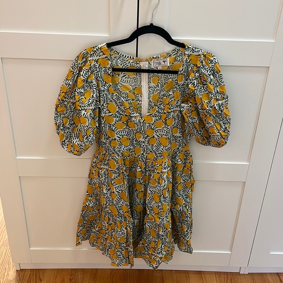 Millie Lemon Print Aneli Dress - Picture 5 of 5